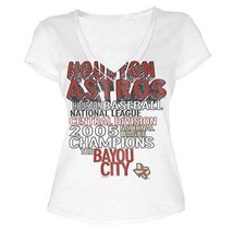 MLB  Woman&#39;s Houston Astros WORD White Tee with  City Words XL - £15.09 GBP