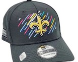 New Orleans Saints Stretch Fit Hat New Era 39Thirty Crucial Catch Men M/L - $22.43