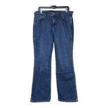 J Crew Womens Blue Denim Cotton Straight Leg Stretch Jeans Size 14 - $12.99