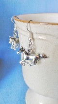 HORSE EARRINGS, Horse Jewelry, Running Horse Earrings, Horse, Horse Earr... - $8.00