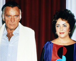 Elizabeth Taylor 8x10 Photo 1980&#39;s posing with Richard Burton - £6.31 GBP