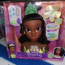 NEW Disney Princess Tiana Styling Head, 18-pieces, so many ways to style... - $14.65