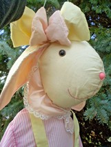 Bunny Rabbit Plush World Bazaar JUMBO 4&#39;ft. Easter Spring Pastel Hanging... - £46.35 GBP