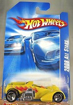 2008 Hot Wheels #53 All Stars SCREAMIN&#39; HAULER Yellow Variation w/Chrome 5 Spoke - £6.09 GBP