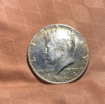 1964 Kennedy Half Dollar RF 90 % Silver 50C Nicely Toned - $14.90