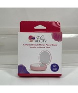 Plum Compact Beauty Led  Mirror Phone Power Bank 4000mAh Charger  Portable - $7.47 CAD