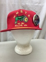 trucker hat baseball cap Vintage Snapback Mesh Retro Rollag MN pin ‘42 WMSTR - £31.89 GBP