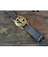 Custom Engraved Antique Vintage Elgin Wristwatch Brass Sundial Compass Gift - £22.06 GBP+
