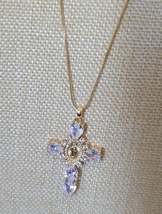Chain with cross pendant and image of the Virgin Mary - $12.00