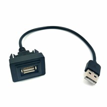 Car Dash Flush Mount Usb Port Panel Extension Cable Adapter Compatible With To-Y - £23.56 GBP