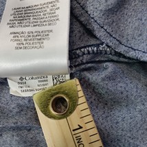 Columbia Omni-Shade FM7047 Men's Gray Snap Button Short Sleeve Shirt Chest 46" image 7