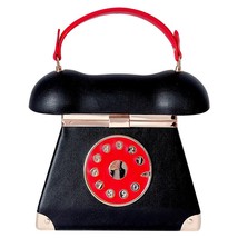 Vintage Telephone Shaped Women Purses and Handbags Designer Party Clutch Chic Sh - £56.59 GBP