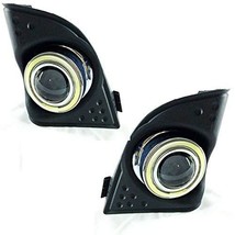 AupTech LED Angel Eyes Fog Light DRL Exact-Fit Fog Bumper Cover with H11 Halogen - £114.65 GBP