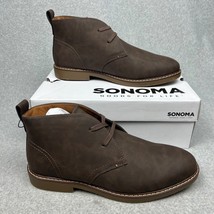 Sonoma Faux-leather Lace-up Chukka Men&#39;s Ankle Boots Size 12 Neutral Classic New - £35.64 GBP