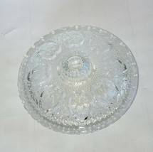 Heart Rose Pasori  Candy Dish Pressed Glass Antique Vintage - £9.21 GBP