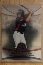 2010 Bowman Platinum Prospects Baseball Card Brad Miller PP42 Collegiate Nation - £3.84 GBP