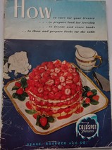 Vintage Sears Coldspot Freezers How to Use Your Freezer Instruction Book... - $4.99