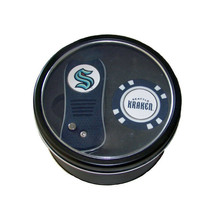 Seattle Kraken NHL Switchfix Divot Tool w/ Marker Poker Chip Gift Tin - £19.41 GBP