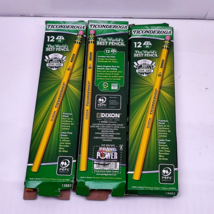 Dixon Ticonderoga Wood-Cased Pencils Unsharpened #3 H Hard, 12 Ct/Pack, ... - $24.65