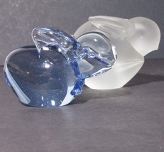 Pair of Sylized Art Glass Rabbits - £35.97 GBP