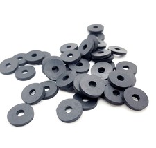 1/4&quot; ID Rubber Flat Washers 3/4&quot; OD  1/8&quot; Thick Seals Spacers 1/4 x 3/4 ... - £8.42 GBP+