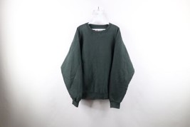 Vintage 90s Russell Athletic Mens XL Faded Blank Heavyweight Sweatshirt Green - £46.70 GBP