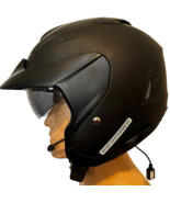 HJC IS-33 II Cruiser Open Face MEDIUM Matte Black Helmet sun visor BT Co... - $71.73