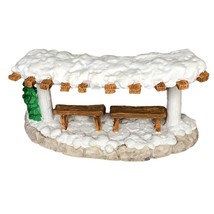 Christmas Snow Village Accessories Park Benches under Railroad Track Holiday Dec - $15.00