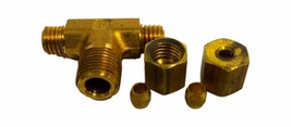 Big A Service Line 3-172220 Brake Line Tee 1/8 x 1/8 Fitting Adapter Parts Brass - £9.49 GBP