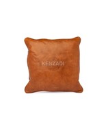 Moroccan Leather Pillow, Light Brown traditional Throw Pillow Case by Ke... - $95.04 CAD