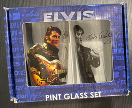 Elvis Presley Pint Glass Collector Set New In Box - £19.57 GBP