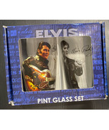 ELVIS PRESLEY Pint Glass Collector Set New in Box - £19.51 GBP