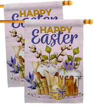 Super Sweet Easter House Flags Pack 28 X40 Double-Sided Banner - £40.65 GBP