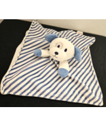 Kidgets Puppy Dog Baby Security Blanket Lovey White Blue Stripes - £15.46 GBP