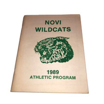 Novi Wildcats Vintage 1989 High School Athletic Program Vintage Novi, Mi... - £10.99 GBP