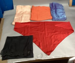 Set Of 4 - 100% Silk Scarves And 1 Bandana (including Elizabeth Arden NY... - $16.83