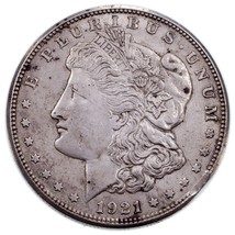 1921 Plateado Morgan Dólar &quot;Recortado&quot; Variedad En XF Estado. Broche At 4 :0 0 - £41.04 GBP