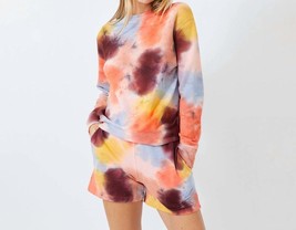 Coral Reef Tie Dye Boyfriend Sweatshirt - £73.53 GBP