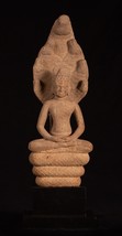Antik Dvaravati Stil Thai Stein Naga Meditation Buddha - 58cm/58.4cm - £1,643.09 GBP