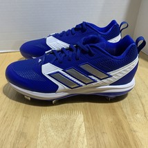 NEW! Mens ADIDAS ICON 8 METAL BASEBALL CLEATS IG7099 ROYAL/SILVER/WHITE ... - $956.14 MXN