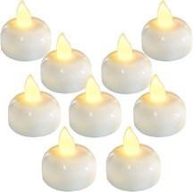 Homemory 24 Pack Waterproof Flameless Floating Tealight Candles,, Pool A... - £26.82 GBP
