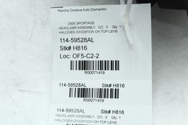 Driver Left Headlight Fits 05-06 SPORTAGE 71419 image 12
