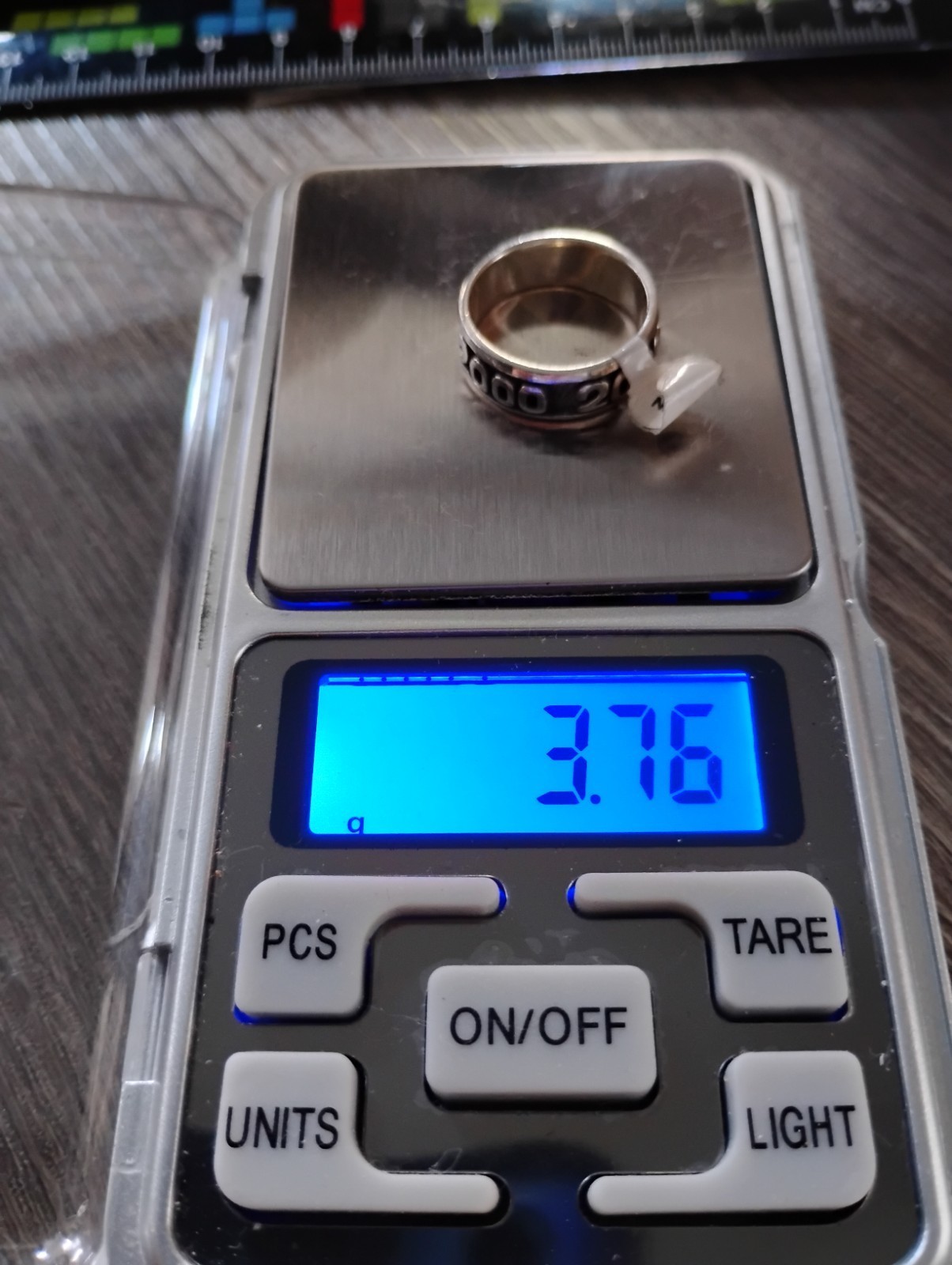 New 925 Sterling Silver Year 2000 6 Mm Wide Band Ring SZ 6 Free Shipping Item image 5