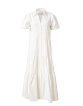 NWT Brochu Walker Havana Midi in Ivory Tiered Shirt Dress L $328 - £171.28 GBP