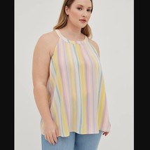 Torrid Gauze Goddess Neck Tank Size 0 / Large NWT - £29.15 GBP