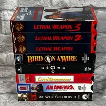 Lot of 8 VHS Mel Gibson Movies Lethal Weapon Bird On A Wire We Were Soldiers - £11.07 GBP