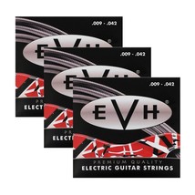 3 Sets Packs EVH 942 Eddie Van Halen Premium Electric Guitar Strings (09-42) - £30.36 GBP