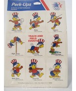 1984 Los Angeles Olympics Perk-Ups Self-Adhesive Stickers 1980 Vintage P... - £5.01 GBP