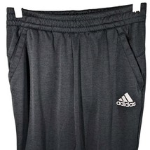 Adidas Mens Joggers Small Tapered Jogging Pants Ankle Zip Dark Gray Blac... - $562.35 MXN