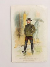 1880s antique STORM KING RUBBER BOOTS boston ma VICTORIAN TRADE CARD sho... - £14.71 GBP